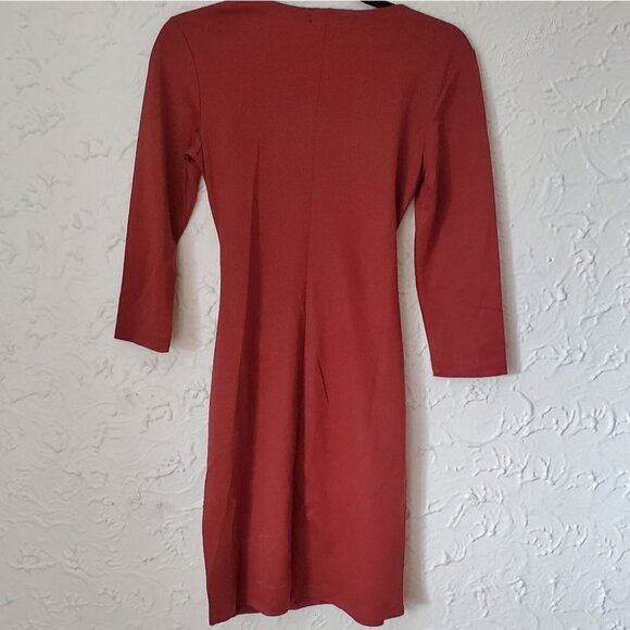 Dynamite Knot Front Long Sleeve Dress - Picture 7 of 7